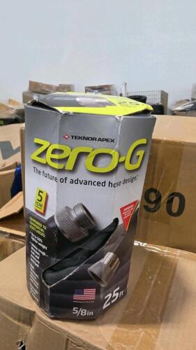 Industrial/automotive, hammer, hose, floor marking strip, sanding belt, cable, car parts, brakes, and