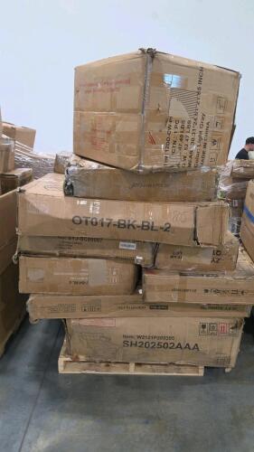 Misc furniture, deck boxes, chair piece, & More