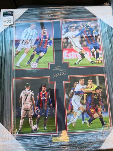 messi and Ronaldo soccer memorabilia