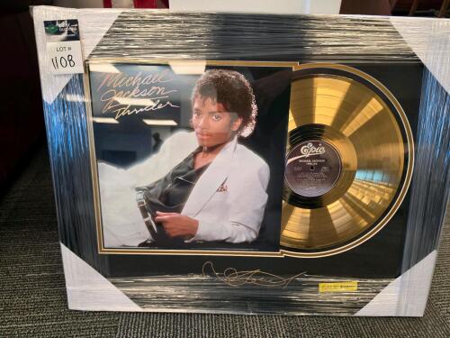 Michael Jackson thriller framed collectable