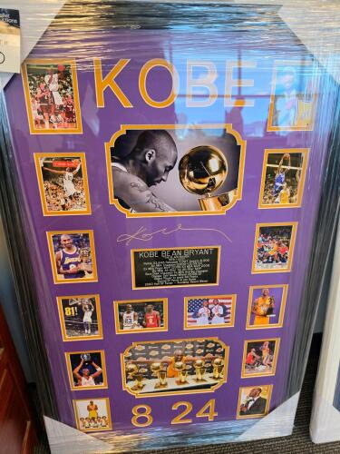 Kobe Bryant framed collectible