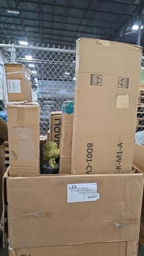 Misc furniture, fence pieces, max speeding rods, mattress, and more