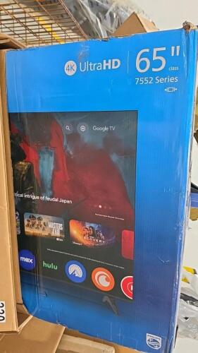 Automotive parts multiple, hole behind tiller, 65 inch Google TV not tested, ladders & More