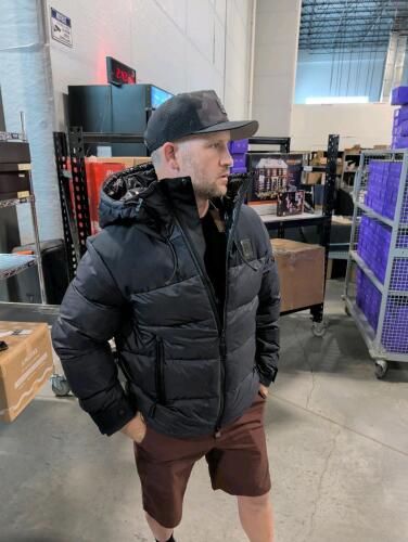 Burberry quilted hood coat