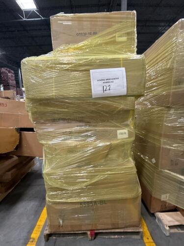 Pullout sofa bed, miscellaneous furniture, deck box
