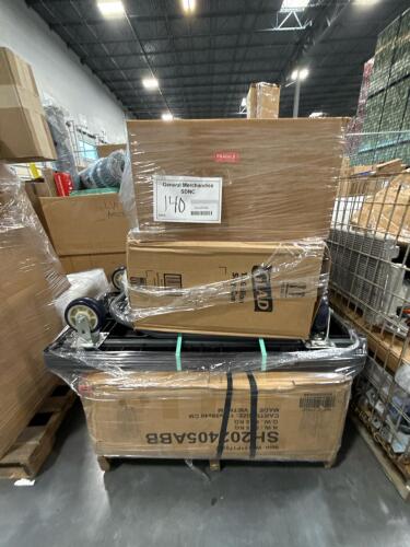 Glad garbage can, Dolly cart, sofa, chair, vacuum 3M product