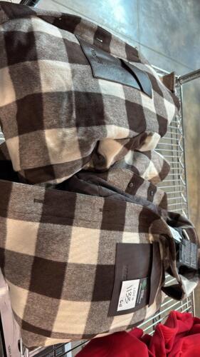 8 pieces of Mackage clothing, two &ndash; RYKER coffee cream plaid jackets, five sweatshirts, one puffer Kent jacket