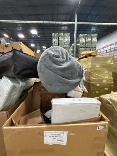 Three tier folding shoe shelf, folding chair, nobility undergarments, rug, dog bed, & More