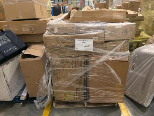 Whirlpool window AC unit, miscellaneous furniture, sump pump, bins, and more