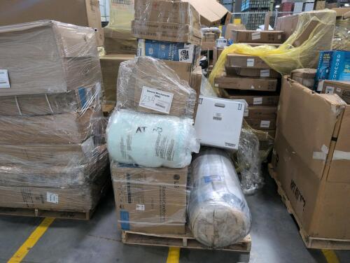 Creedle box, window AC unit, all-terrain airless cart, rolled mattress, grill, & More