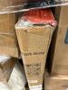Storage tote, rolled mattress, miscellaneous furniture, plastic fishing organizer, and more - 6