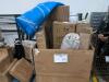 rolled mattresses, dining table, fender, dresser, speaker