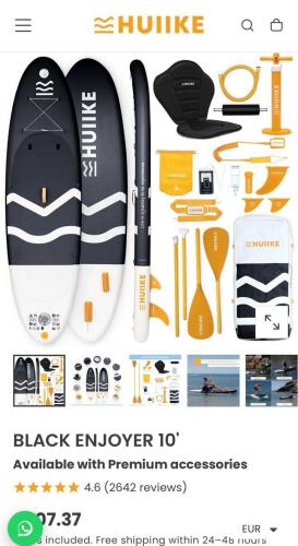 HUIIKE Black enjoyer inflatable SUP board