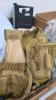 Privacy screen, tote, gloves, utility vest, white duck tarp, crossword books, cutting boards, and more