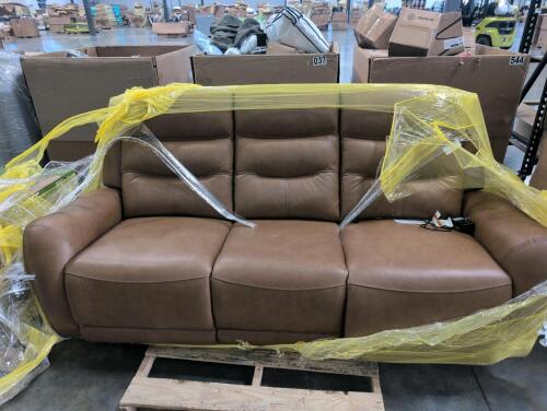 Leather recliner outer box Customer return