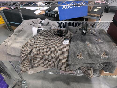 Seven pieces of MAJE clothing, some appear to be sets