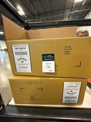 two large boxes of cowboy super soft golf balls