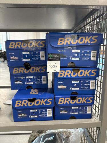 six pairs of Brooks
