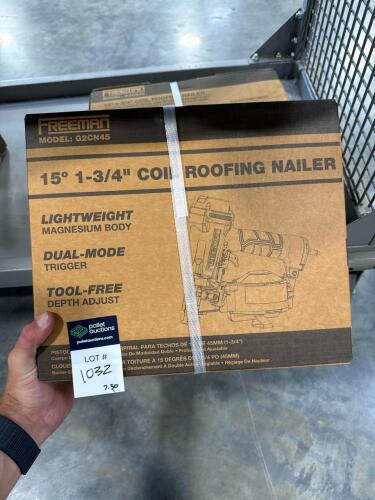 two Freeman coil roofing nailers