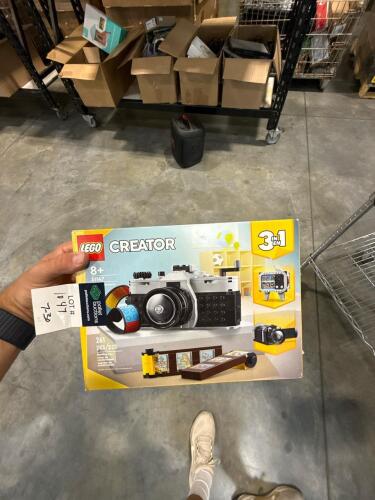 two Lego castle 3-in-1 creators and Lego Creator camera