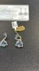 tanzanite and diamond sterling silver necklace - 2