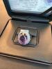 amethyst and diamond sterling silver ring - 3