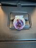 amethyst and diamond sterling silver ring - 4