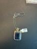 Sapphire and diamond pendant and necklace - 2