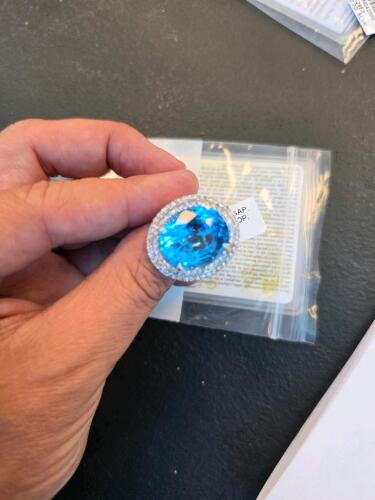 topaz and Sapphire ring