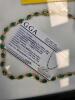 emerald and sterling silver and diamond necklace - 2