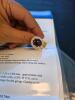 star ruby and white sapphire sterling silver ring