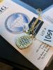 Ruby and white sapphire pendant and necklace with diamonds - 3