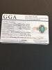 emerald and diamond sterling silver ring - 3