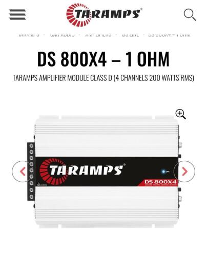 12- Taramps DS 800X4 amps