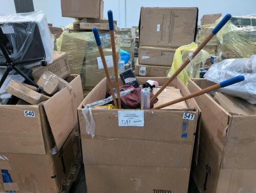 national geographic dinosaur magazines, quickie job site push brooms, plastic bin, Cali vinyl aqua tough premium, top light driver head, plastic organizer and more