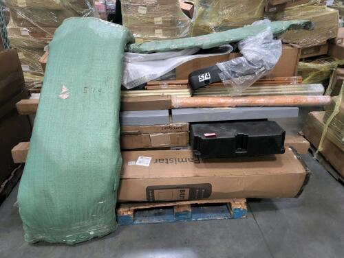 Miscellaneous automotive parts, plastic bases, jump sport, & More