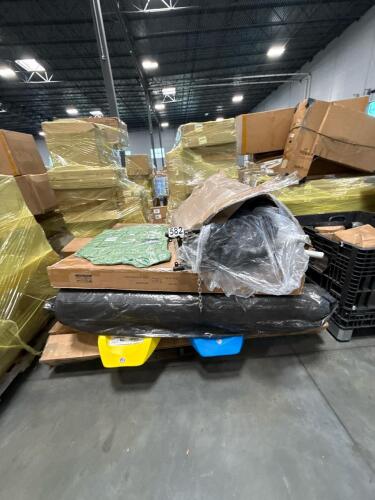 Two lifetime kayaks, rolled material, chair, & More