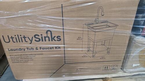 Utility sink, Road 12,000 pound winch, furniture, safety first grow in go sprint, & More