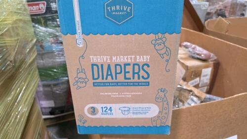 Thrive market diapers, dust, jellyfish lights, chair, furniture pieces