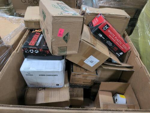 Forks, griddle kit, LUVS, blender, chip and dip balls, gloves, & More