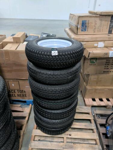 7 trailer tires with rims