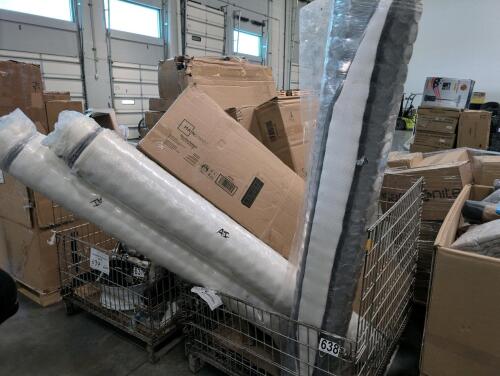 Shower door, multiple mattresses, mainstays case, furniture, & More