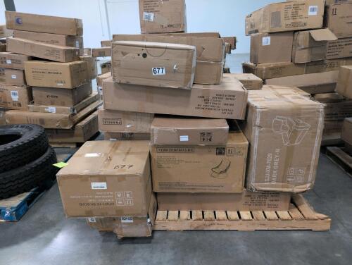 Miscellaneous furniture, rocking chair, storage box, & More