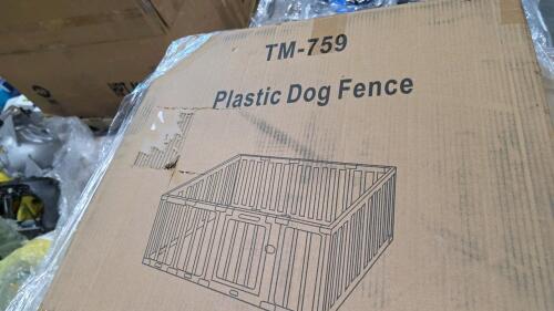 plastic dog fence, and a main breaker, and other products