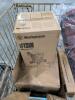 electronics: wet and dry spot carpet washing machine, HP printer, vevor item, single Bass 12-in vented, 3D printer filament, Westinghouse pressure washer, toner, nord bag, and more toner - 4