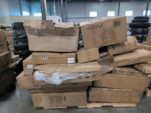 Multiple sofa, chair, cushions, planter box, & More