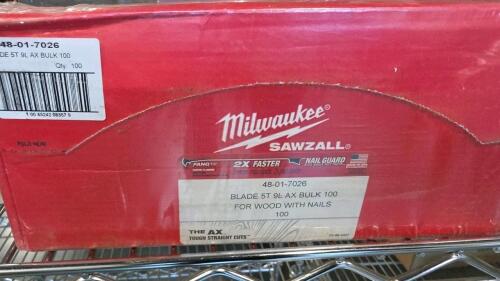 Milwaukee the ax blade 5T 9L bulk 100 , 5boxes