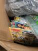 Multiple dumpster bags, pampers, chair, dog nail scratcher, Melissa and Doug reusable paper, chair, bucket, hover board, seat covers, & More - 3
