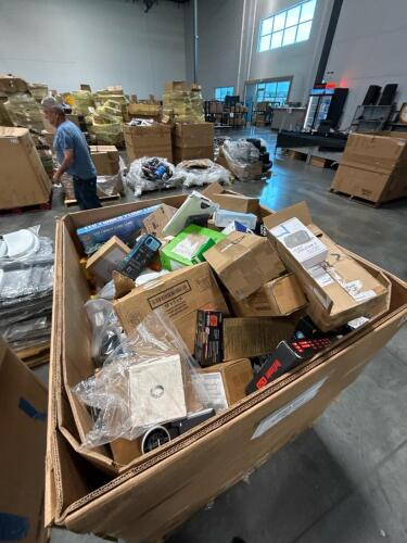 Electronics: 3-D print filament, batteries, toner cartridge, replacement screens microphone, power banks, AMS1 units, cable, BANNER, Fujifilm, Logitech, fire TV sticks, digital camera, battery, speakers, small rig, headphones, PYLE, G5 HP dock, Fujifilm, 