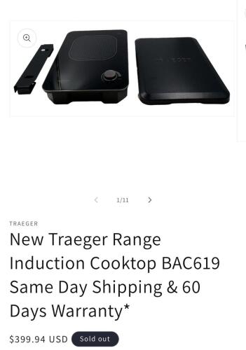 2-Induction range drop in for traeger bac619